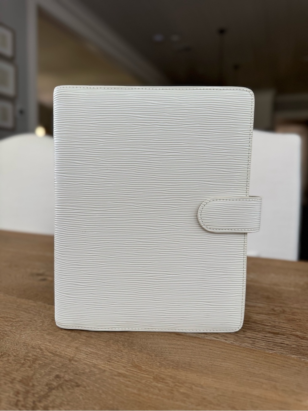 Cloth & Paper 6-Ring Agenda Planner | A5 | Contoured White Leather
